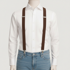 CLASSIC BROWN Y-BACK SUSPENDER