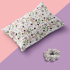 SPRING SOUL SILK PILLOW CASE & SCRUNCHIE SET