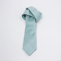 DIAMOND DOTS-BLUE AND SILVER NECKTIE