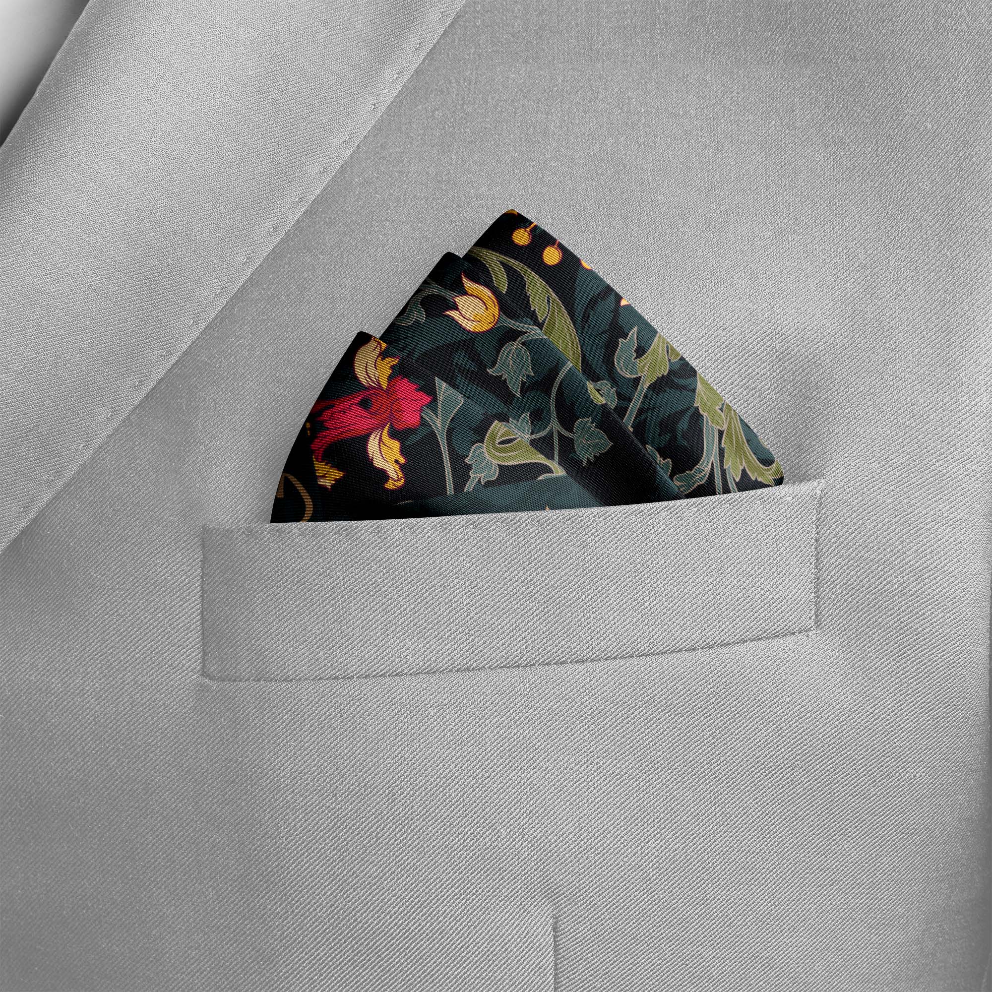 GULMOHAR SILK POCKET SQUARE04