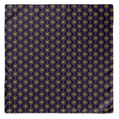 IRISH BLUE SILK SCRUNCHIE
