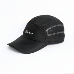 Jet Black Drift Edge Parachute Cap - Enhanced