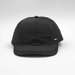 Jet Black Sports Cap - Enhanced