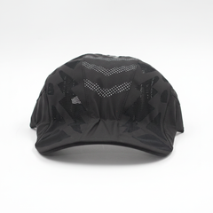Jet Black Sports Flat Cap - Enhanced