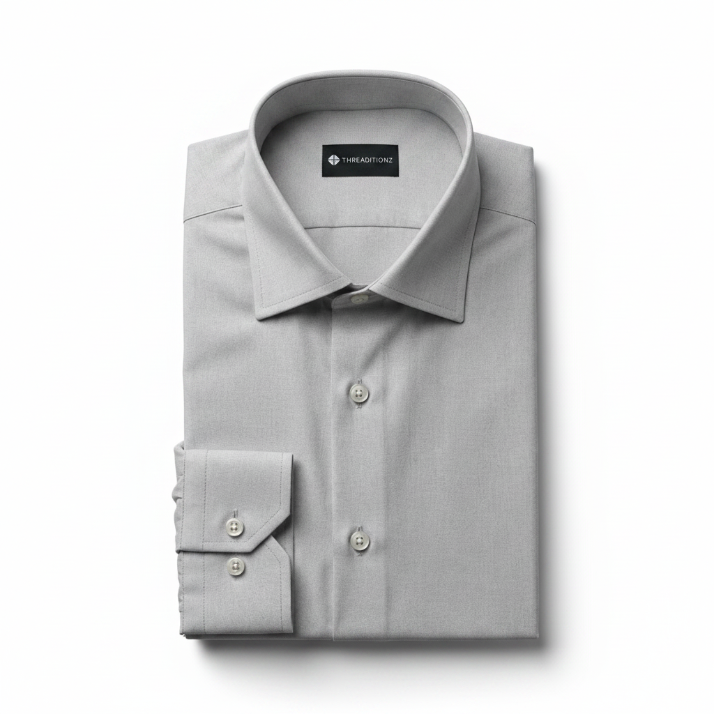 Light Grey Dress Shirt - Enhanced