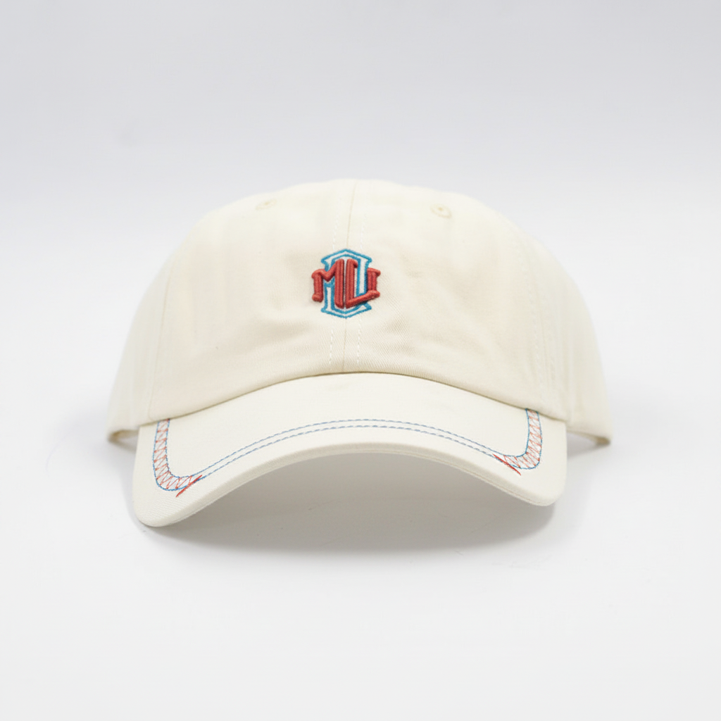 MU Emblem Ivory Cap - Enhanced