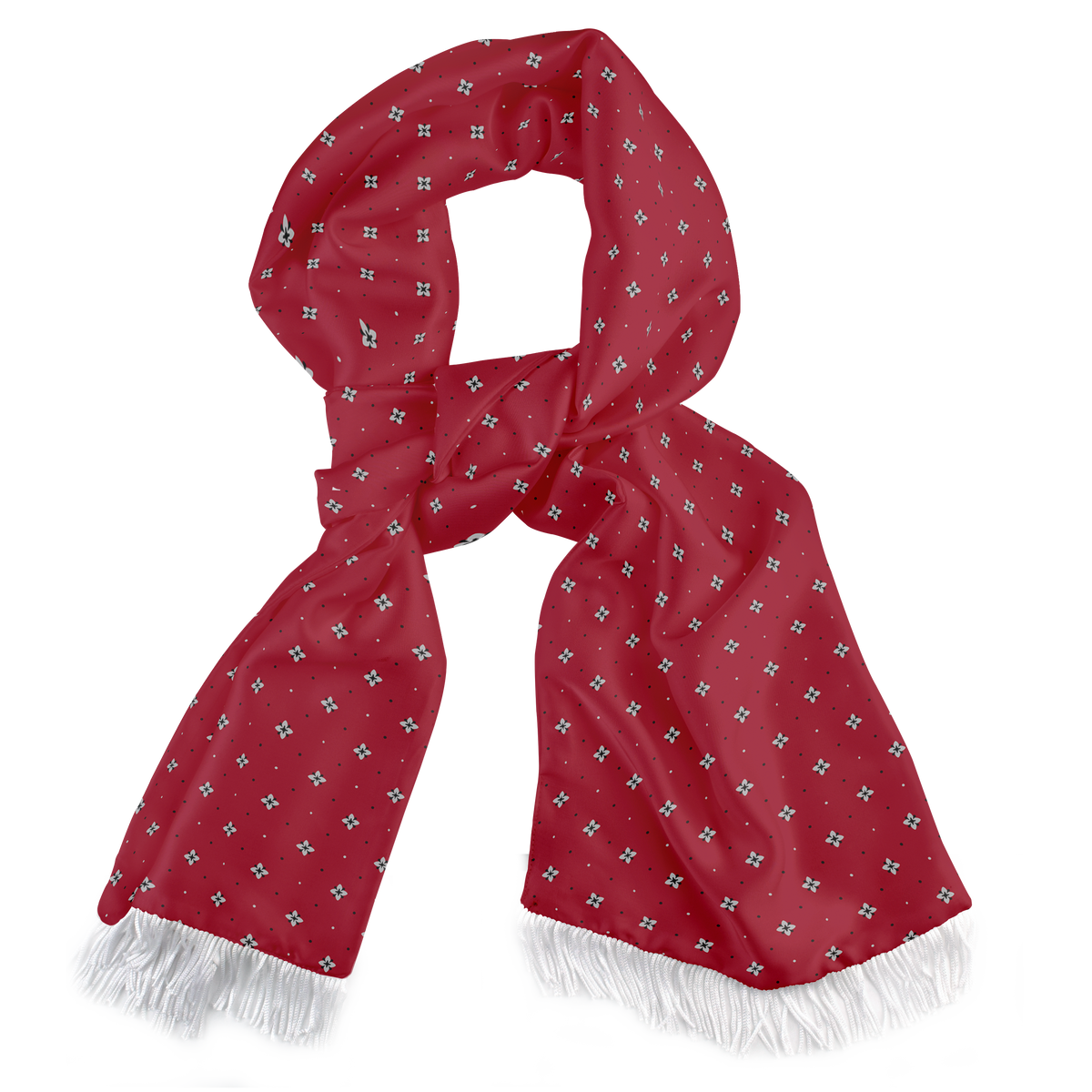 OXFORD MAROON SILK MEN SCARF
