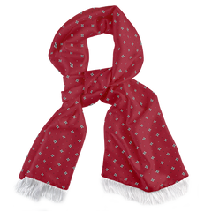OXFORD MAROON SILK MEN SCARF