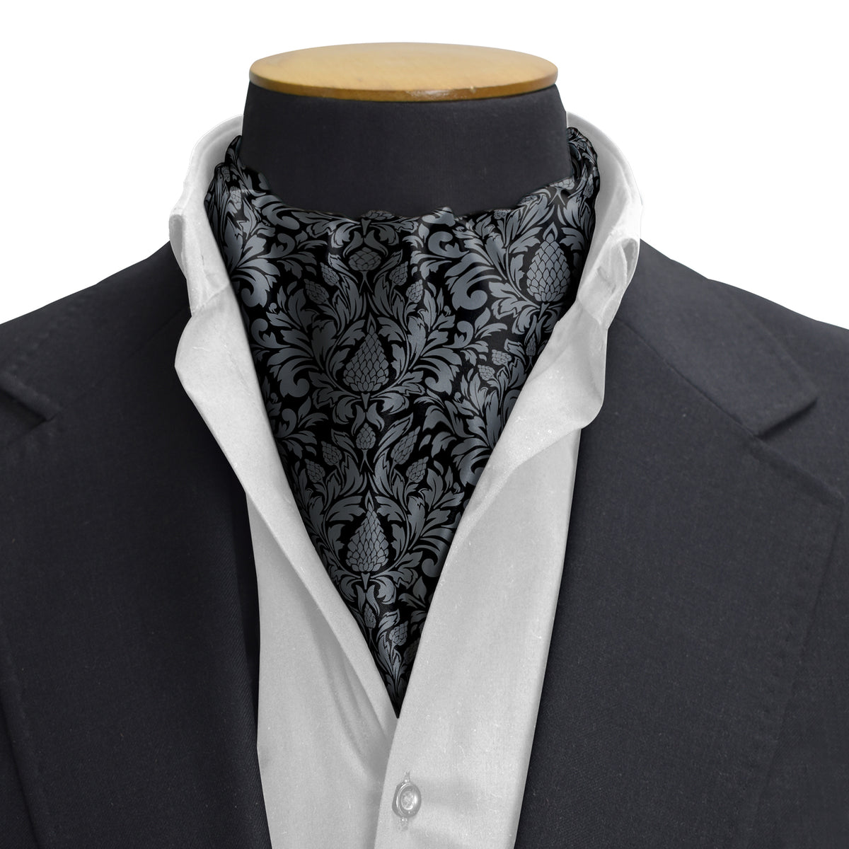 THE DARK VINTAGE SILK CRAVAT