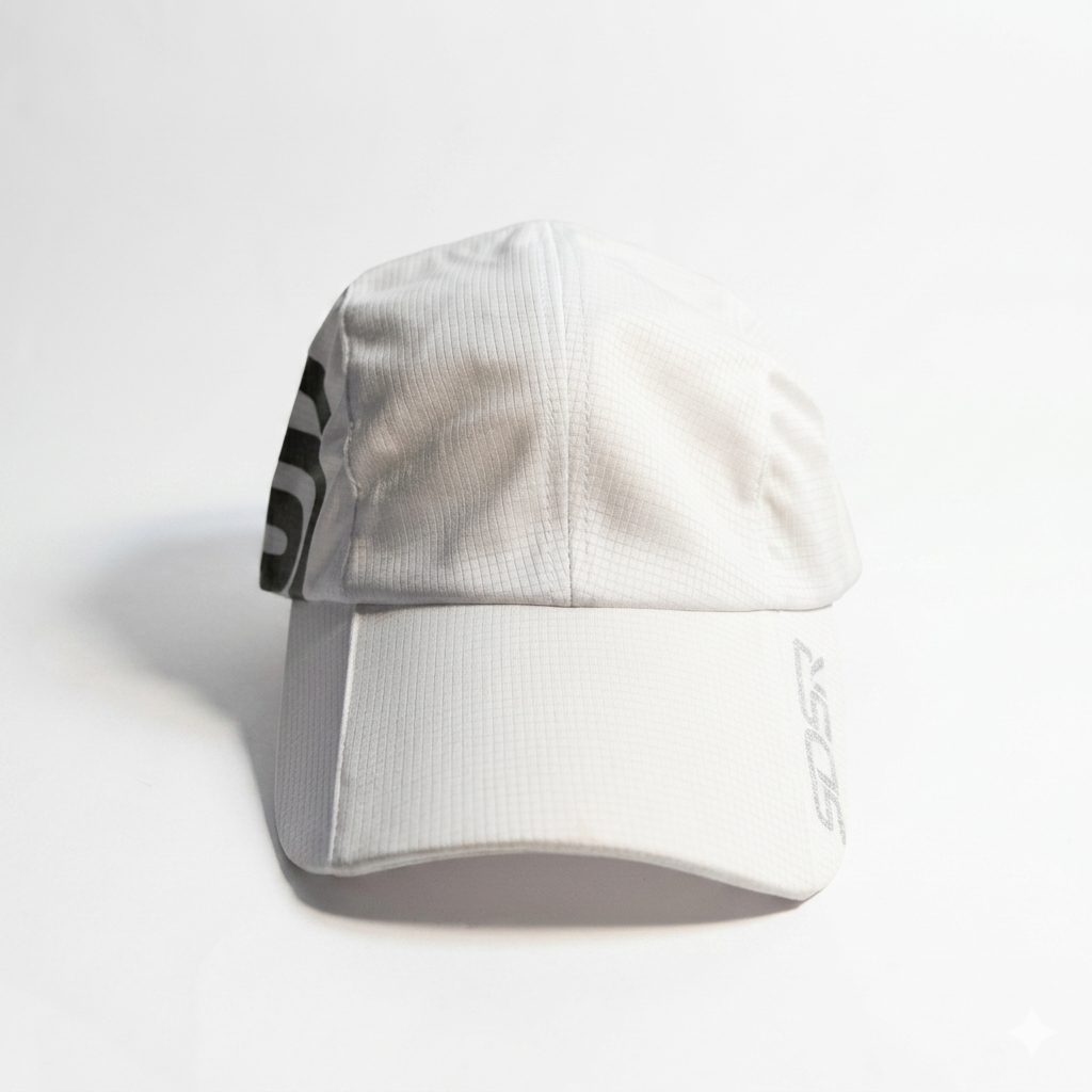 WHITE FLOWGRID PARACHUTE CAP