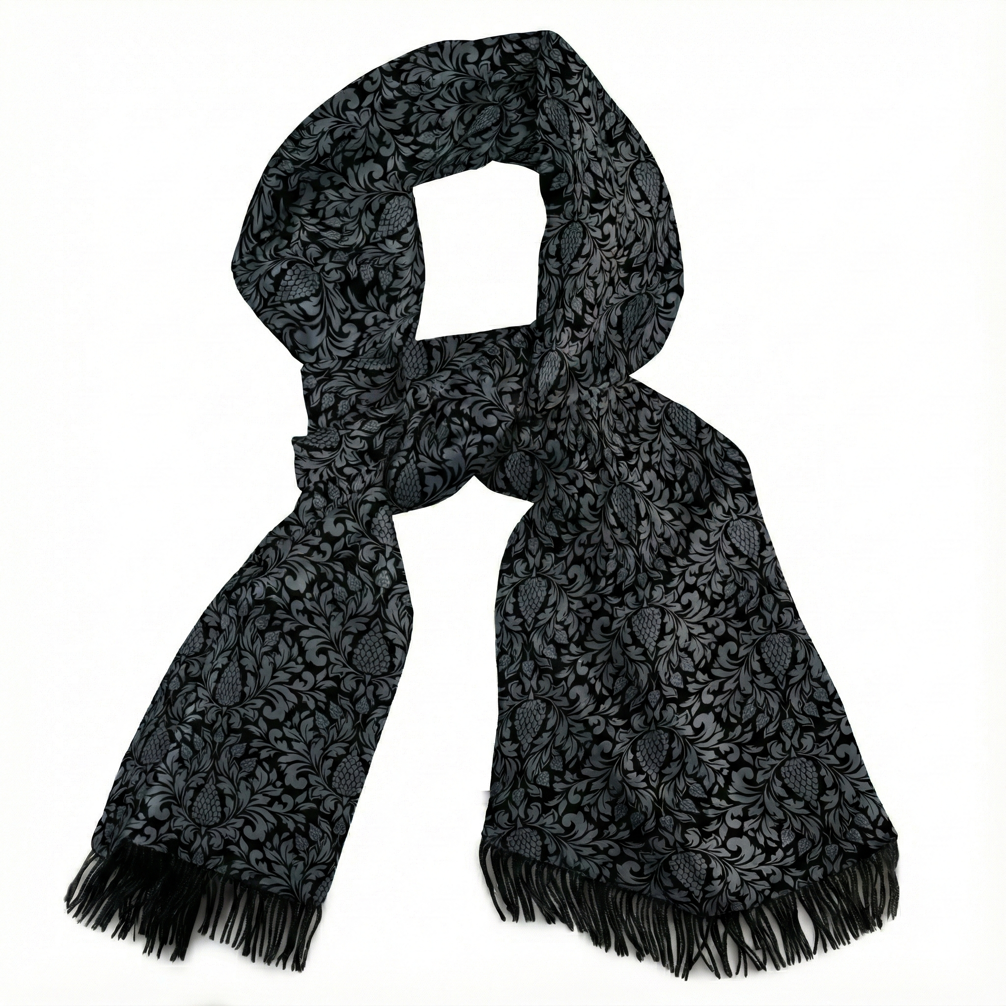 THE DARK VINTAGE SILK SCARF & POCKET SQUARE SET