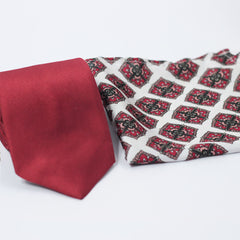 SWISS AJRAK POCKET SQUARE AND TIE SET