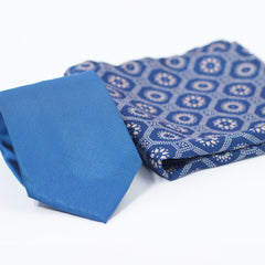W21-SEED OF LIFE POCKET SQUARE AND TIE SET