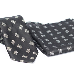 BLACK DIAMOND TIE SET