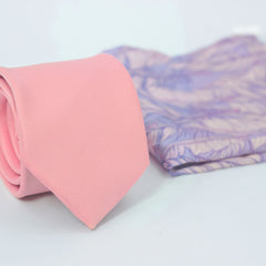 THE FESTIVE PINK SOLID TIE SET