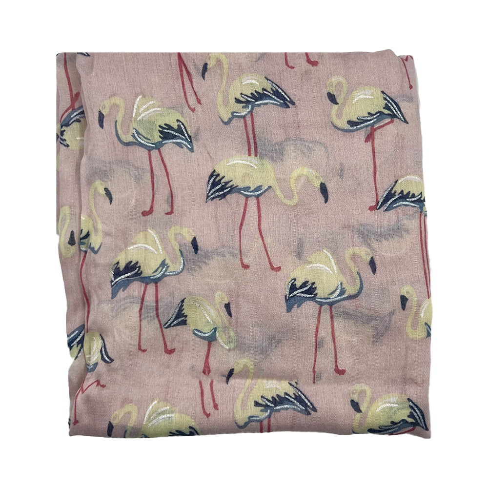 CANDY FLOSS FLAMINGO LAWN SCARF