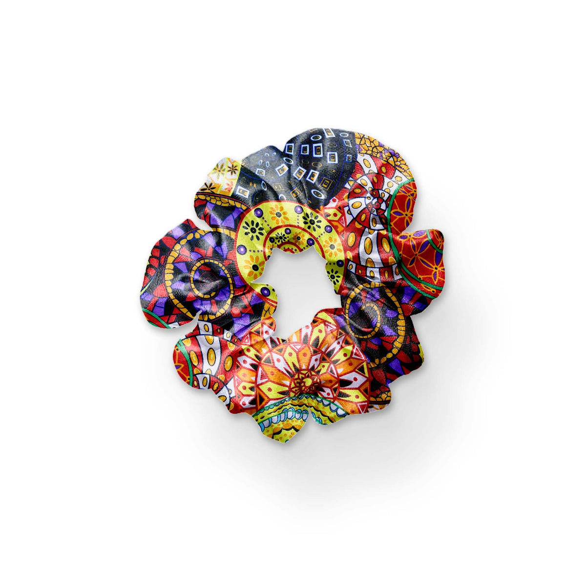 Whirls & Swirls SILK SCRUNCHIE