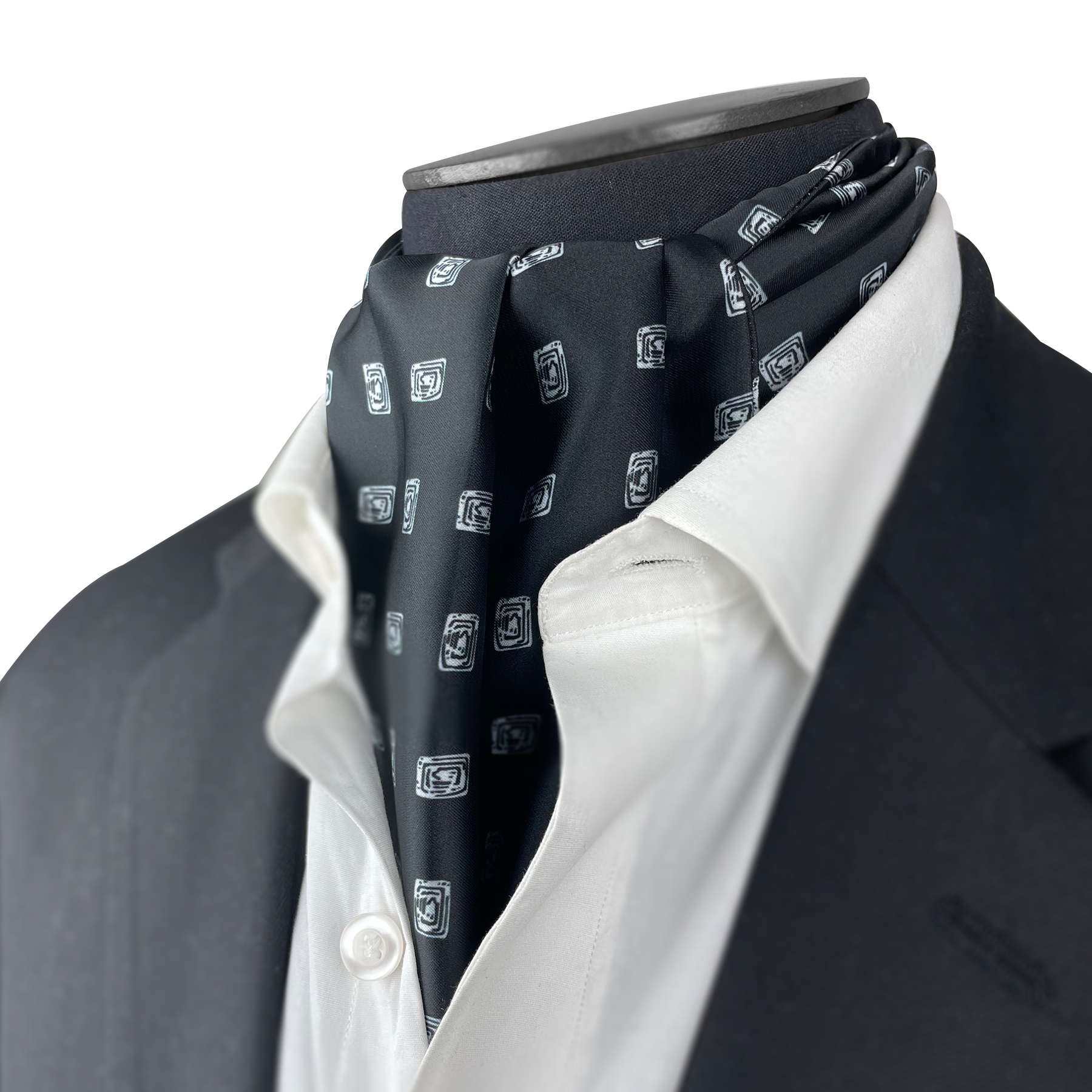 Black Diamond Silk Cravat