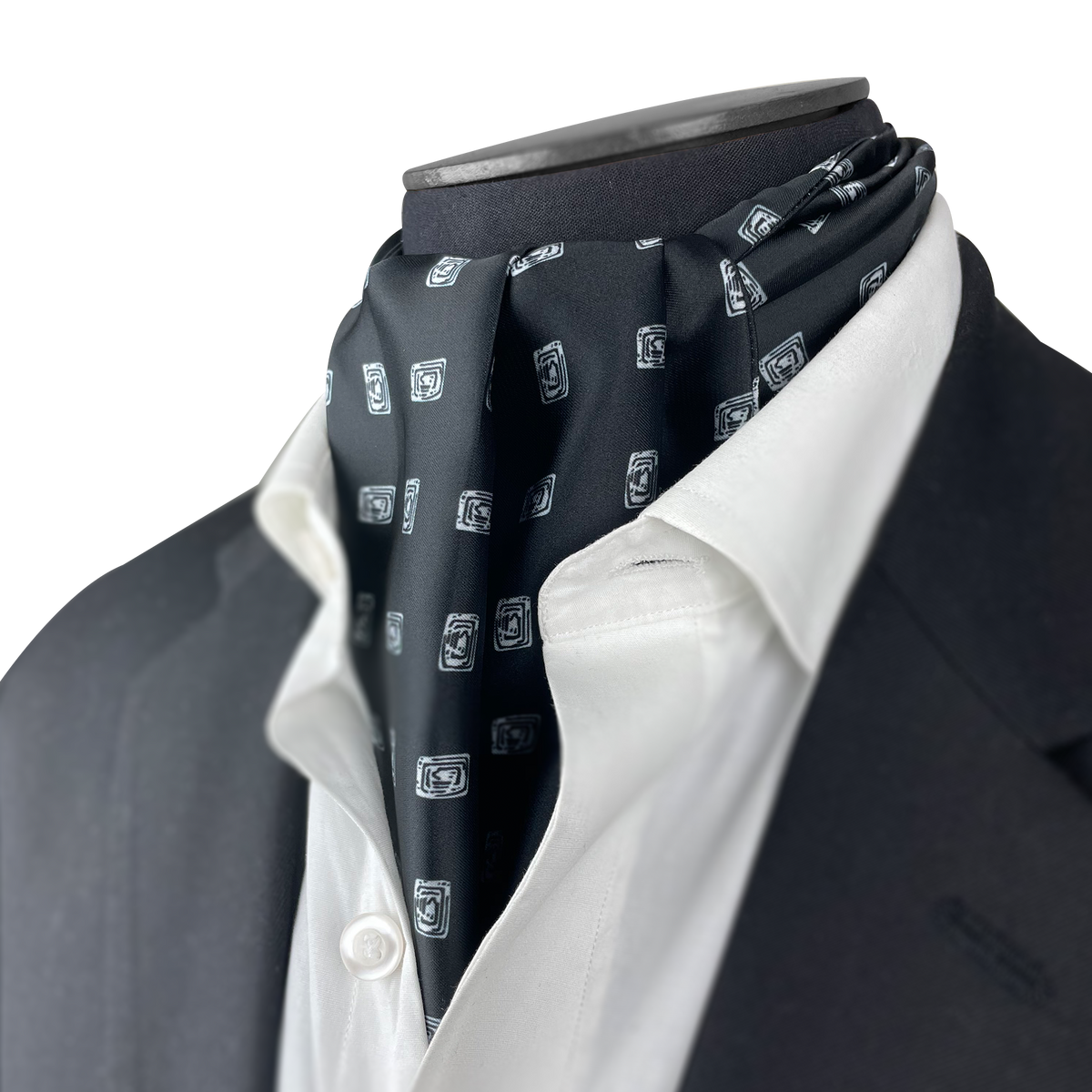 Black Diamond Silk Cravat