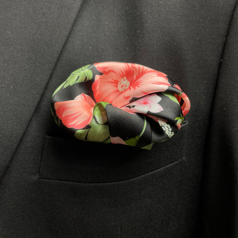Floral Frenzy Silk Pocket Square