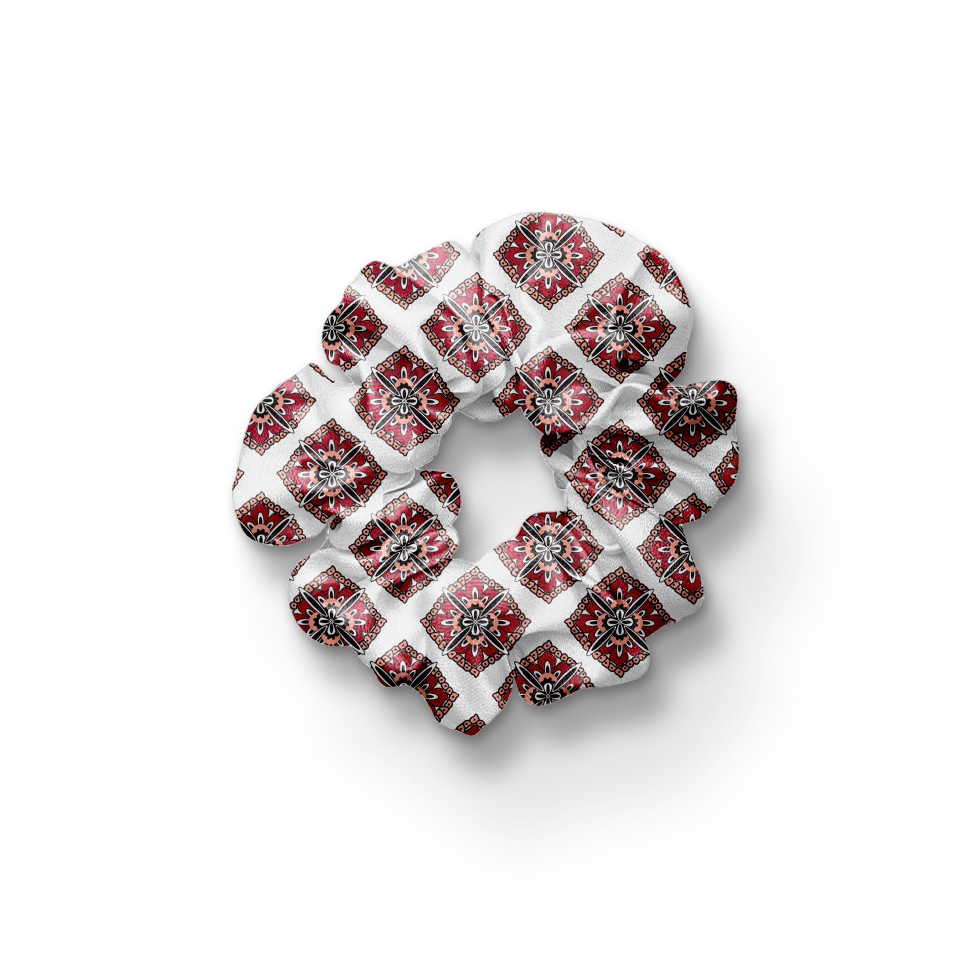 SWISS AJRAK SILK SCRUNCHIE