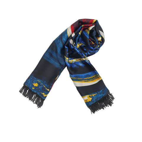 Midnight Artist Silk Scarf