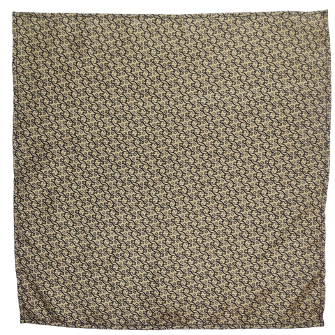 Golden Paisley Garden Pocket Square