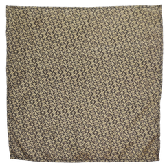 Golden Paisley Garden Pocket Square