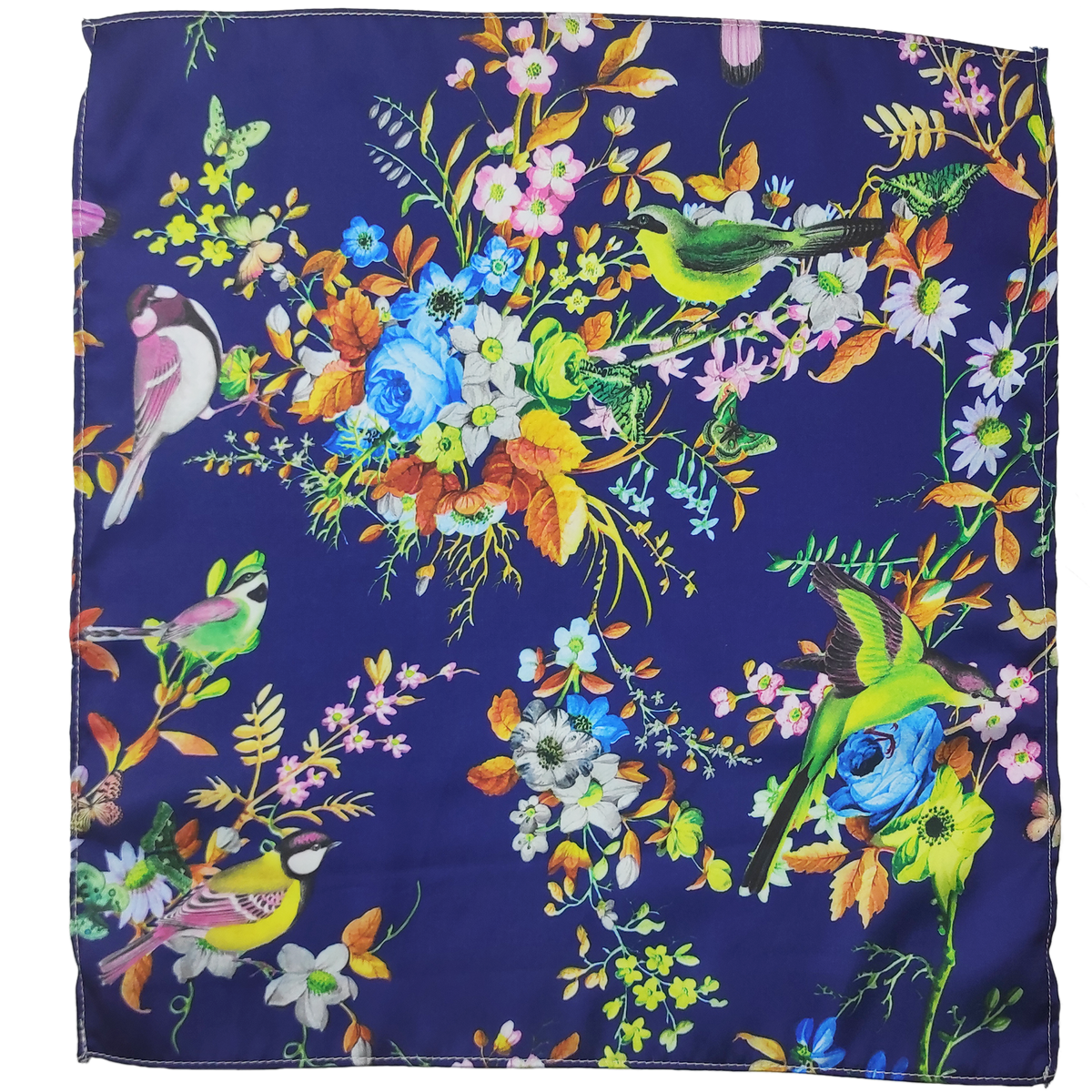 Birds Chirping Silk Pocket Square1