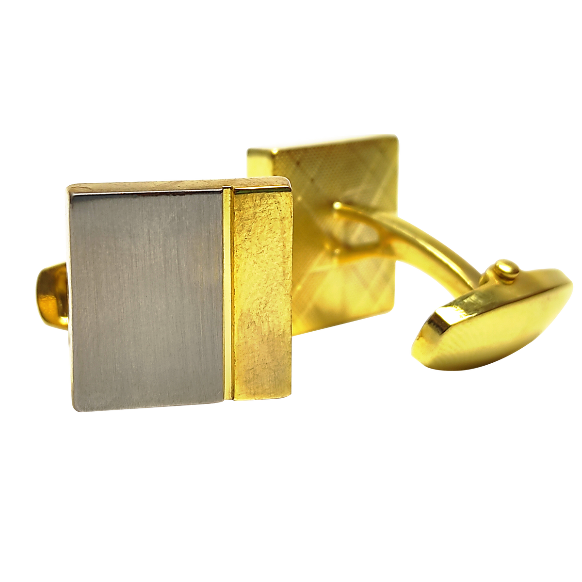 Sterling Silver & Golden Cufflinks