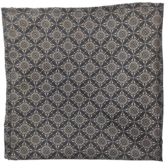 Classic Floral Gold & Black Pocket Square
