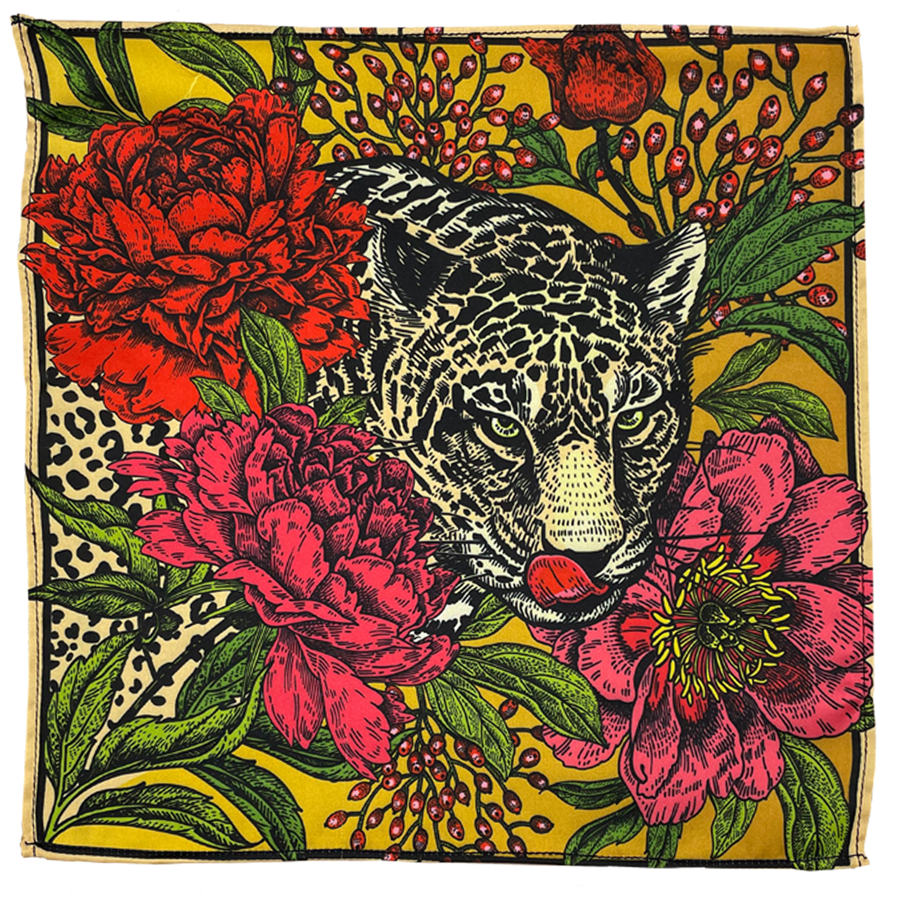 CHEETAH VICE SILK POCKET SQUARE