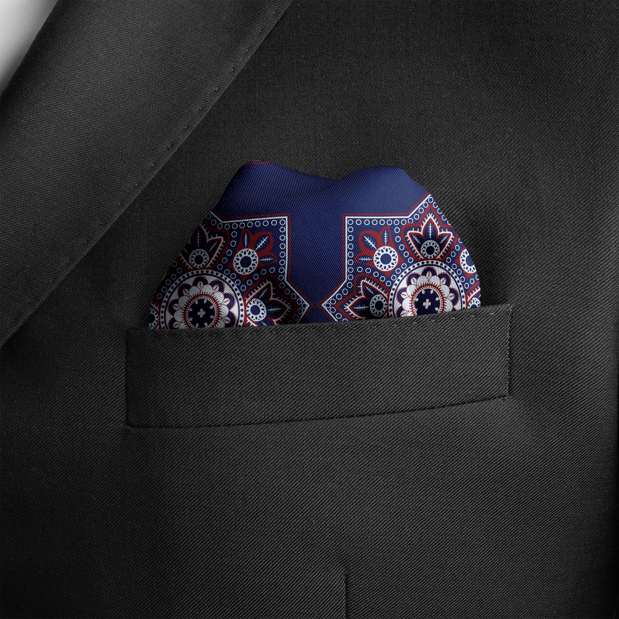 IMPERIAL AJRAK SILK POCKET SQUARE (LUXE COLLECTION)