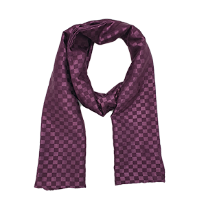 PLUM BOXED SCARF AND TIE SET (LIMITED EDITION)