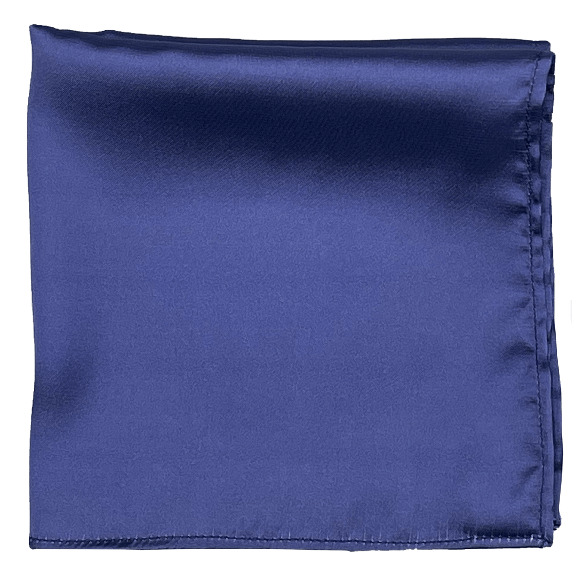 The Solid Blue Silk Pocket Square