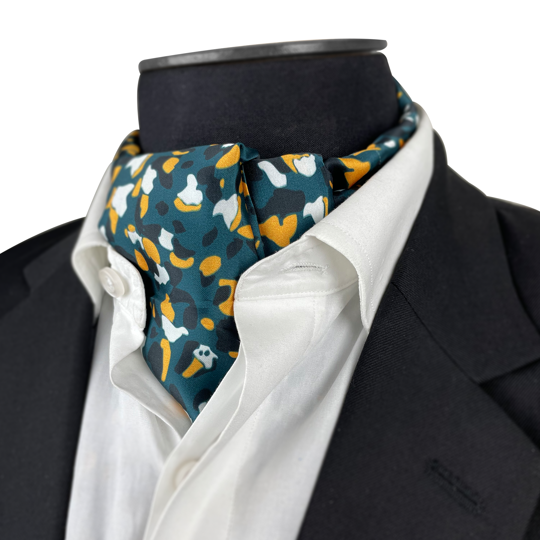 THE ARMY GREEN SILK CRAVAT