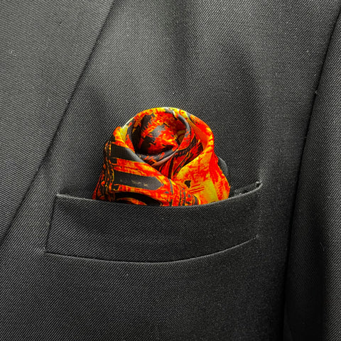 Burj of Lahore Silk Pocket Square