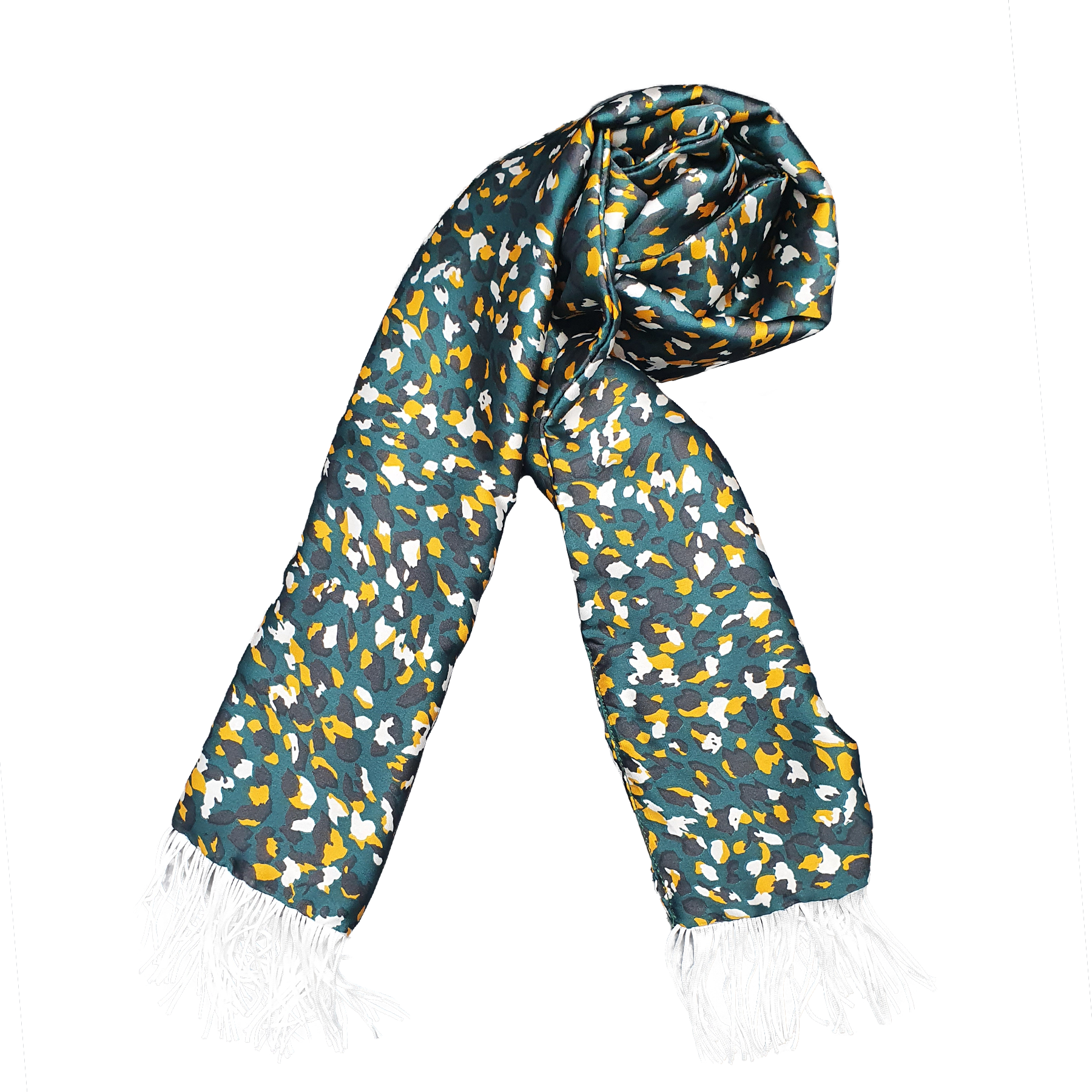 THE ARMY GREEN SILK MEN SCARF