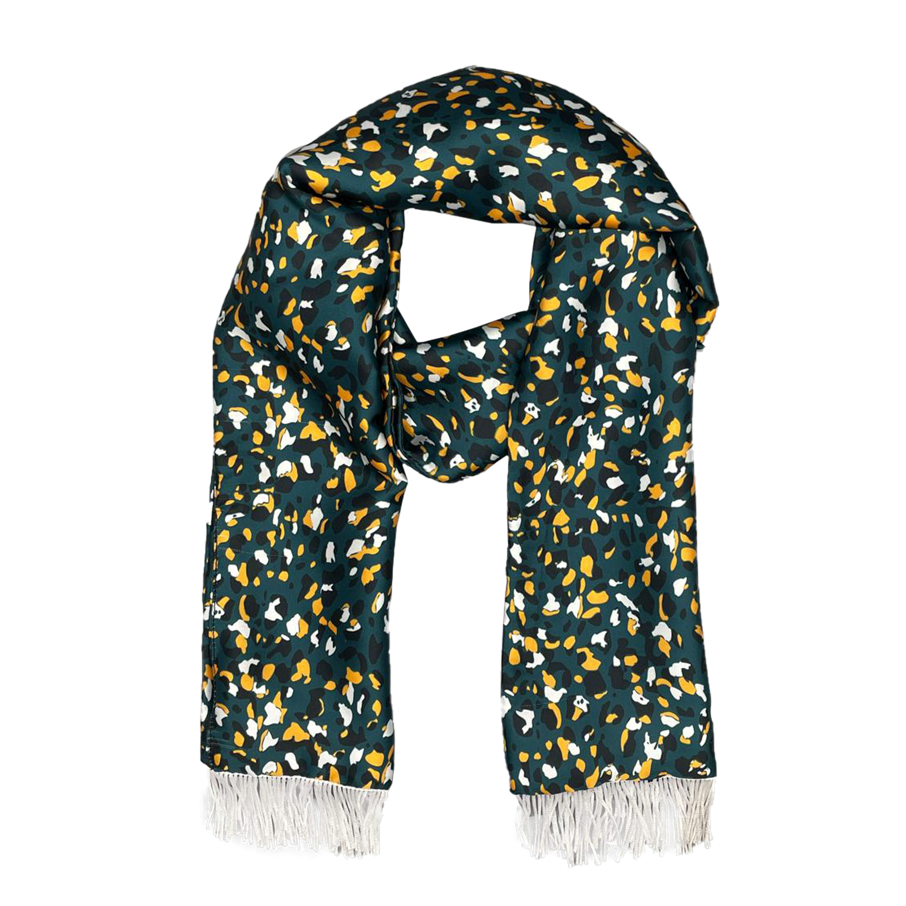 THE ARMY GREEN SILK MEN SCARF
