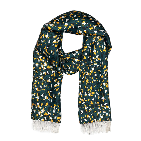 The Army Green Silk Scarf