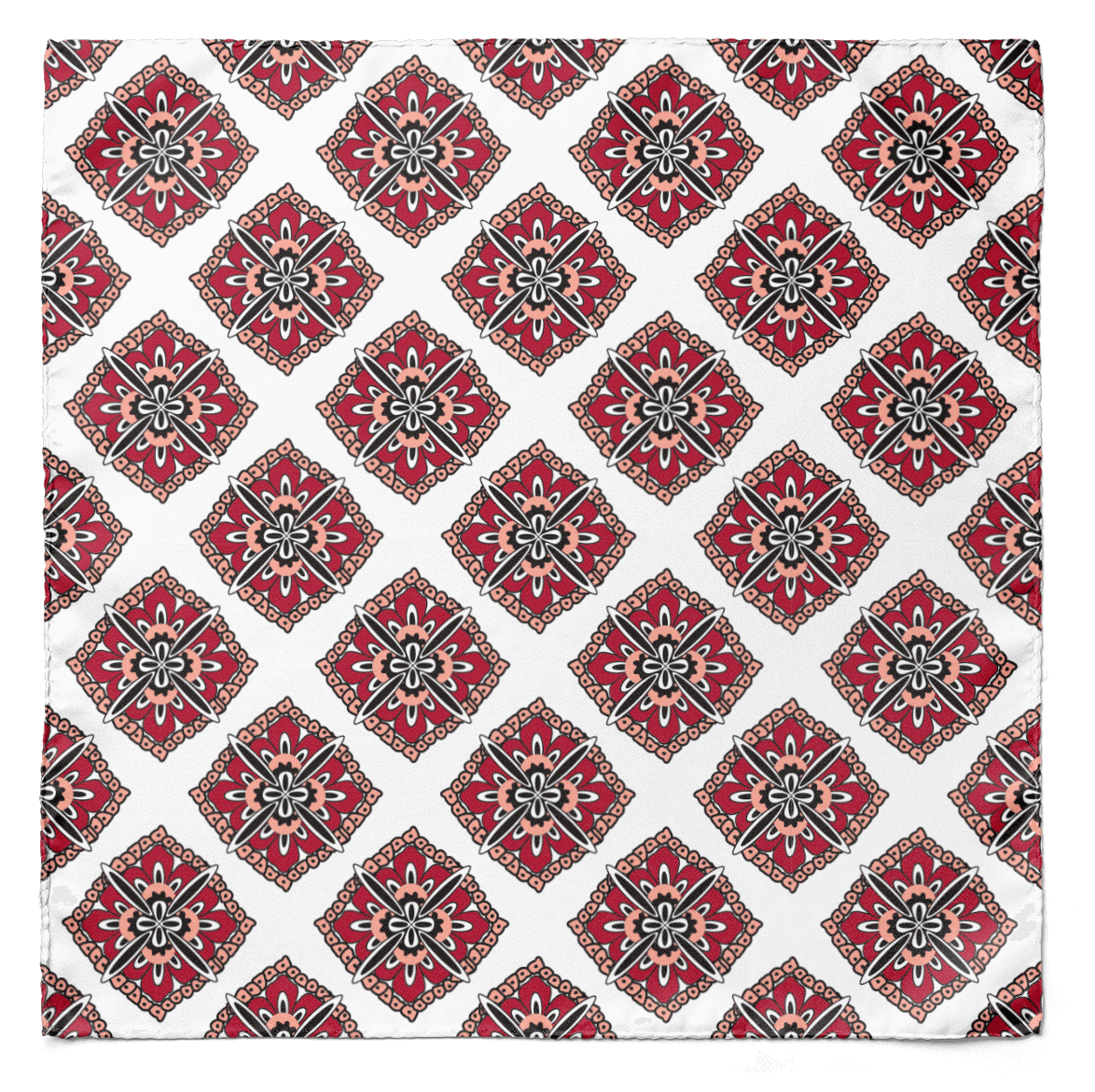Swiss Ajrak Pocket Square (LUXE COLLECTION)