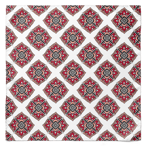 SWISS AJRAK SILK SCARF & POCKET SQUARE SET (LUXE COLLECTION)