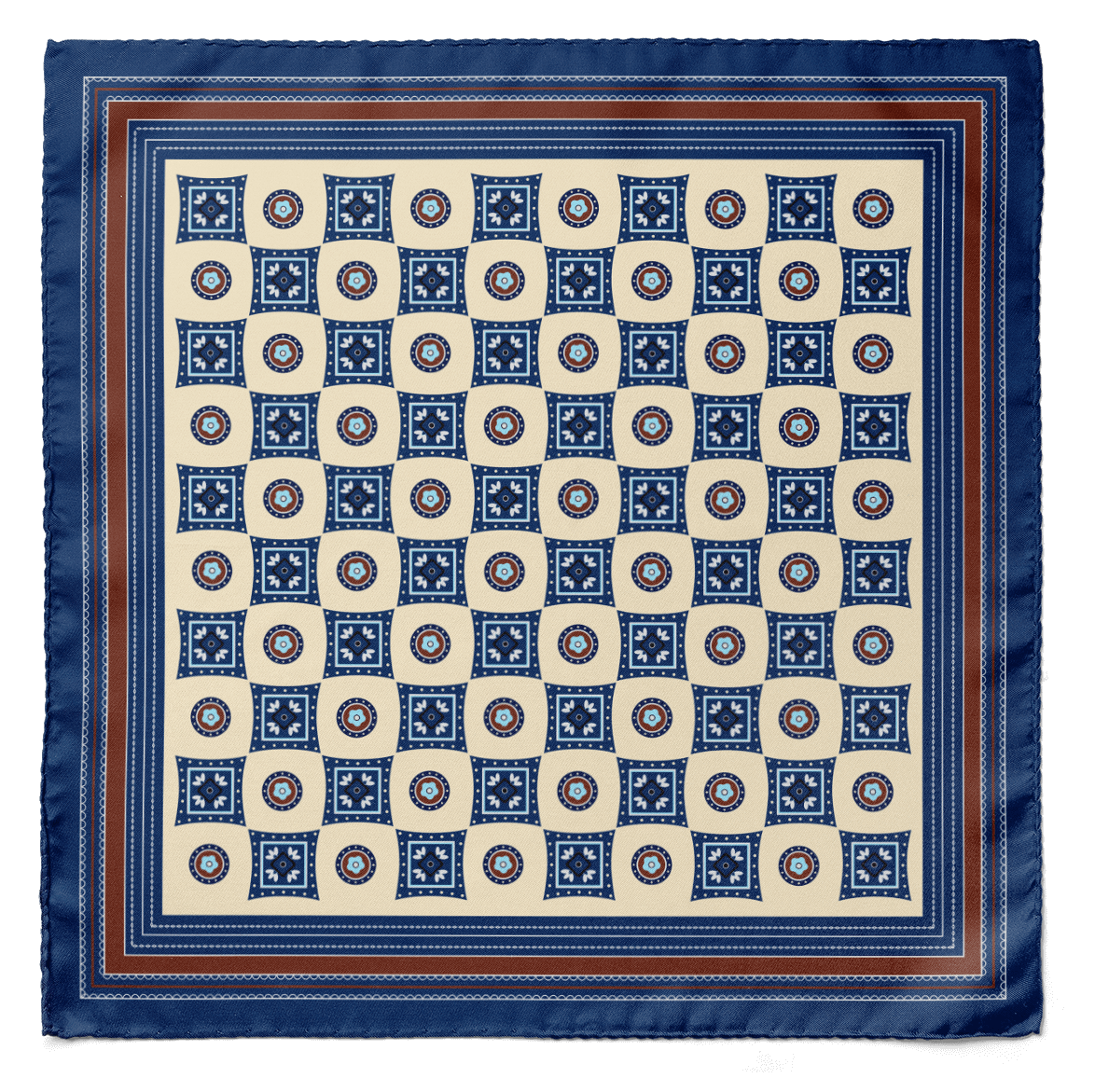 CHESS BOARD SILK POCKET SQUARE