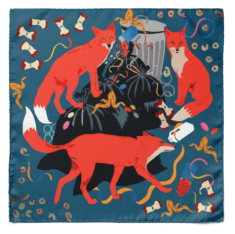 Tri Fox SILK POCKET SQUARE