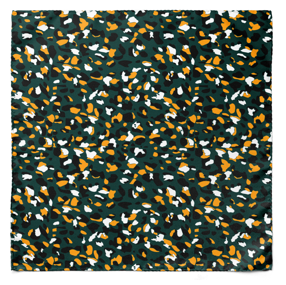 THE ARMY GREEN SILK SCARF & POCKET SQUARE SET