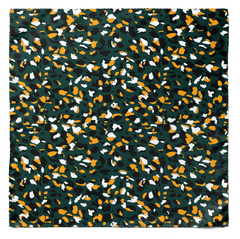 THE ARMY GREEN SILK SCARF & POCKET SQUARE SET