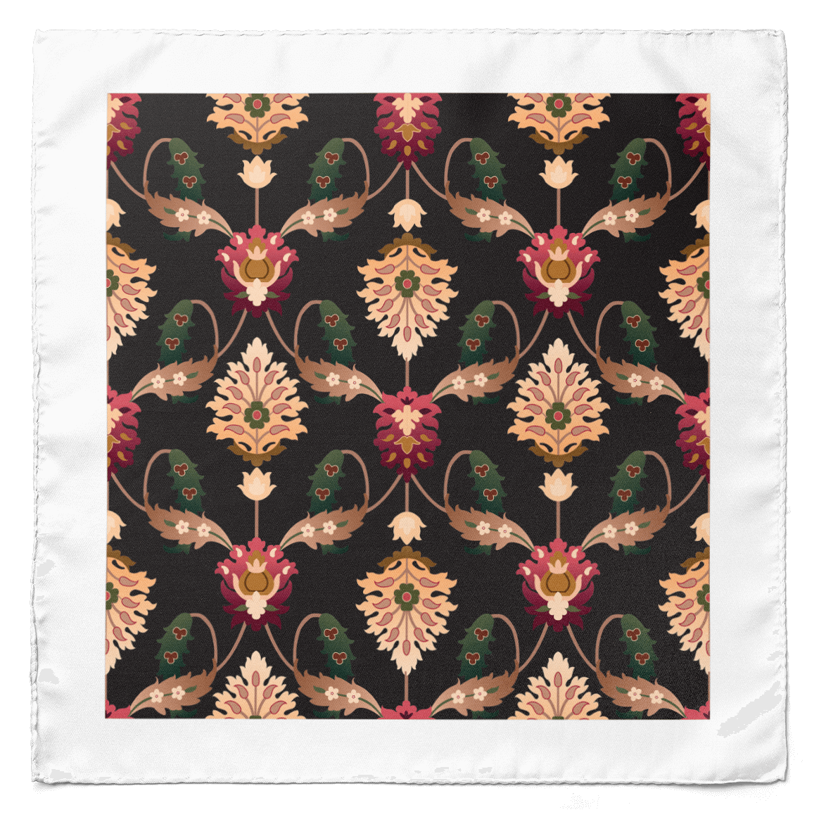 BLOSSOM SILK CRAVAT & POCKET SQUARE SET