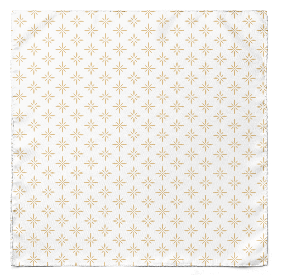 WHITE SPARKLES SILK SCARF & POCKET SQUARE SET