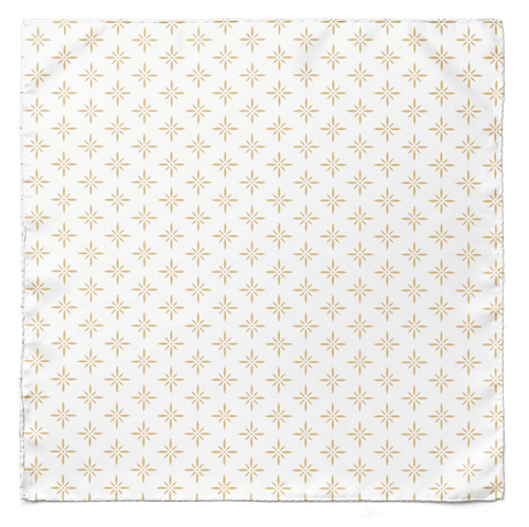 White Sparkles Silk Pocket Square