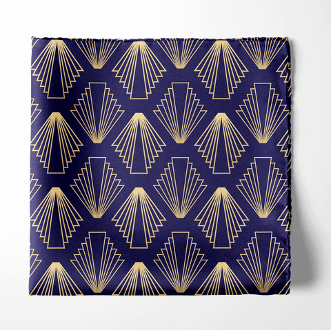 Mini Crypts Silk Pocket square